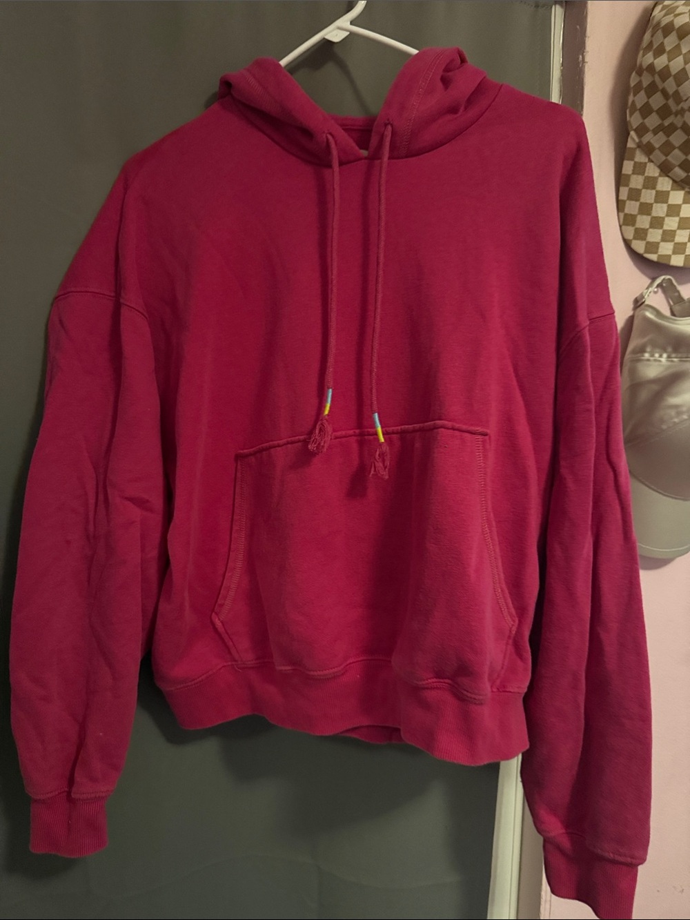 No boundaries, soft pink hoodie